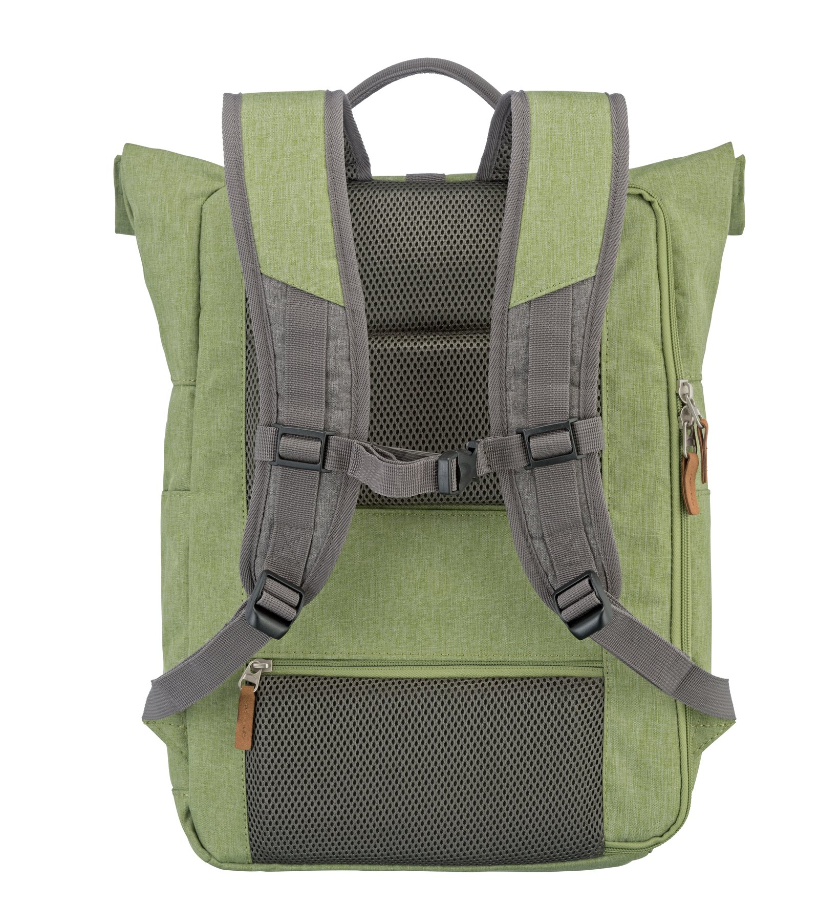 Travelite BASICS Rollup Rucksack, Grün/Grau